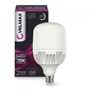 Светодиодная лампа Velmax A135 70W-E27-E40-6500K