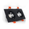 Светодиодный потолочный светильник ElectroHouse 5w 4100K черный двойной (EH-CLM-04) 