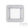 Настенный светильник Ideal Lux Leti FI1 Square Bianco (096575) 