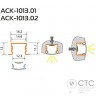 Профіль для світлодіодної стрічки АСК -1013.01 /АS 1 метр