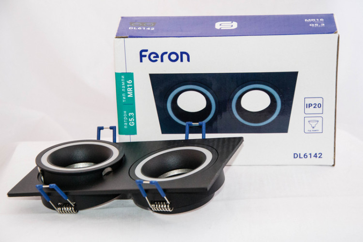 Встраиваемый светильник Feron DL6142 черный