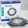 Встраиваемый светильник Feron CD831 с LED подсветкой серебро-черный