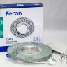 Встраиваемый светильник Feron CD833 с LED подсветкой прозрачный-серебро