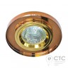 Вбудований світильник Feron 8060-2 коричневий-золото