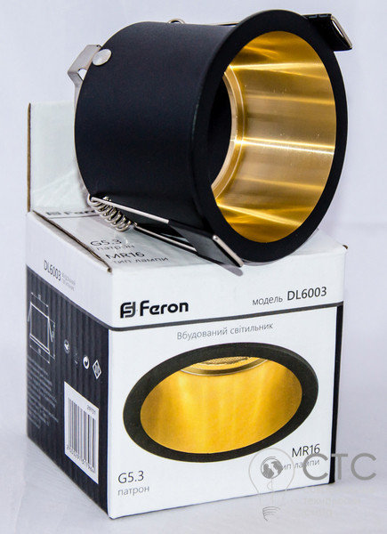 Светодиодный светильник Feron DL6003 черный + золото