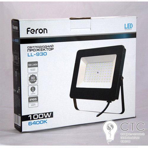 Светодиодный прожектор Feron LL-930 100W 6400K