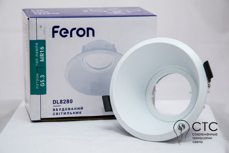 Встраиваемый светильник Feron DL8280 белый круг